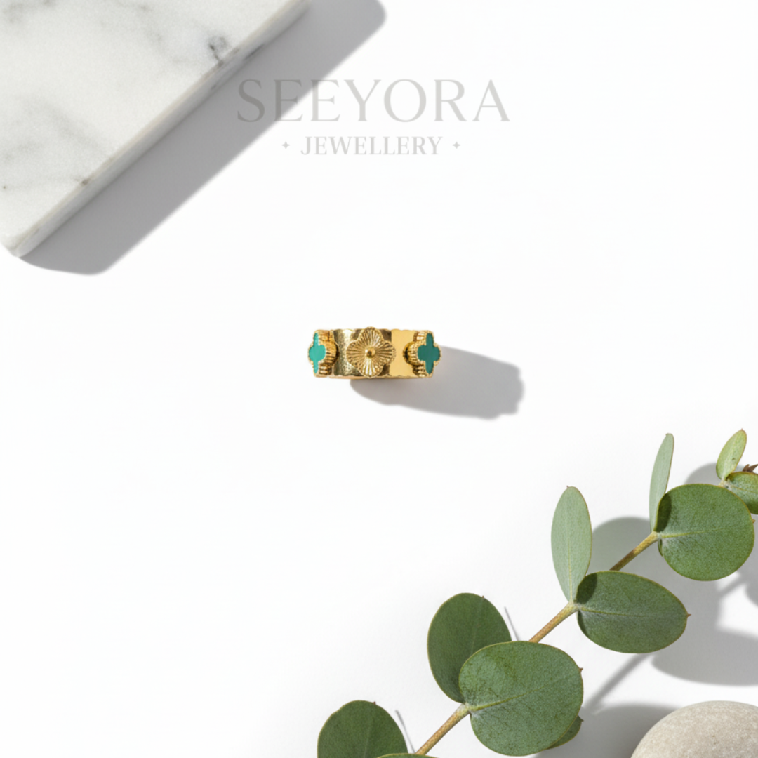 Emerald Crest Ring