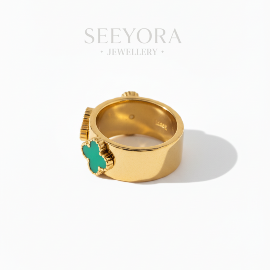 Emerald Crest Ring