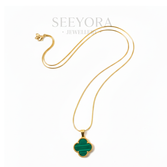 Emerald Clover Necklace