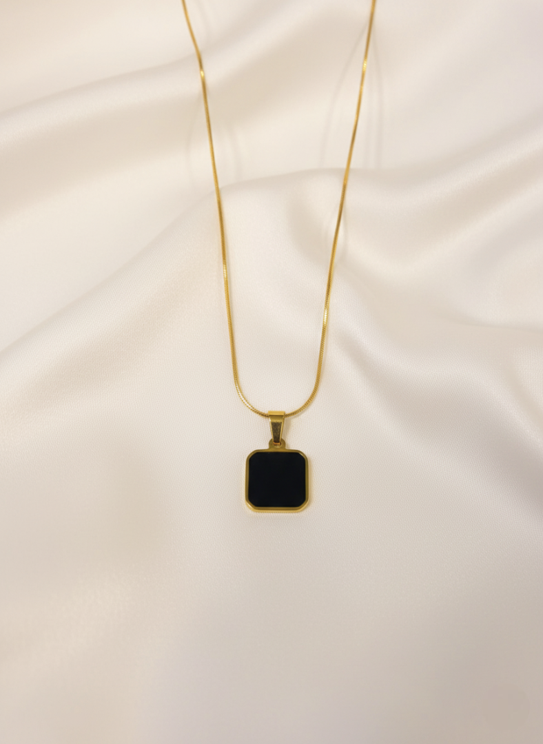 Black Frame Necklace