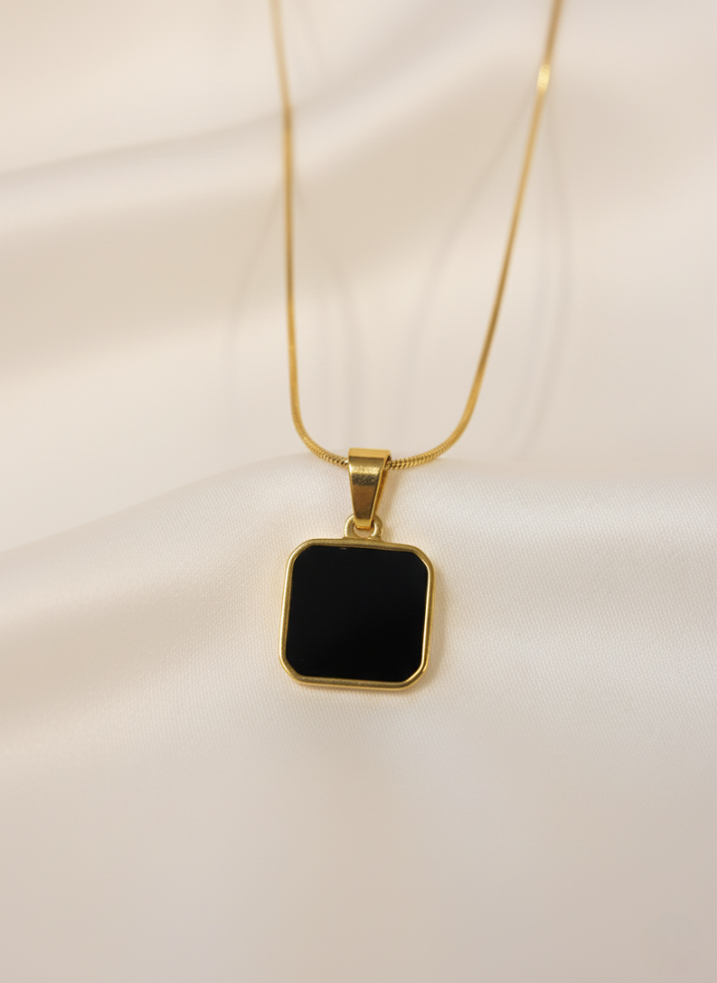 Black Frame Necklace